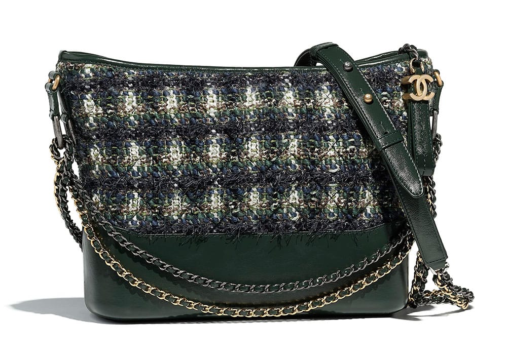 Chanel Gabrielle Hobo Quilted Tweed and Calfskin Small at 1stDibs  chanel  gabrielle tweed bag, chanel tweed gabrielle, chanel gabrielle bag green