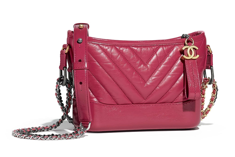 CHANEL, Bags, Authentic Chanel 9k Fuchsia Gabrielle Hobo Small