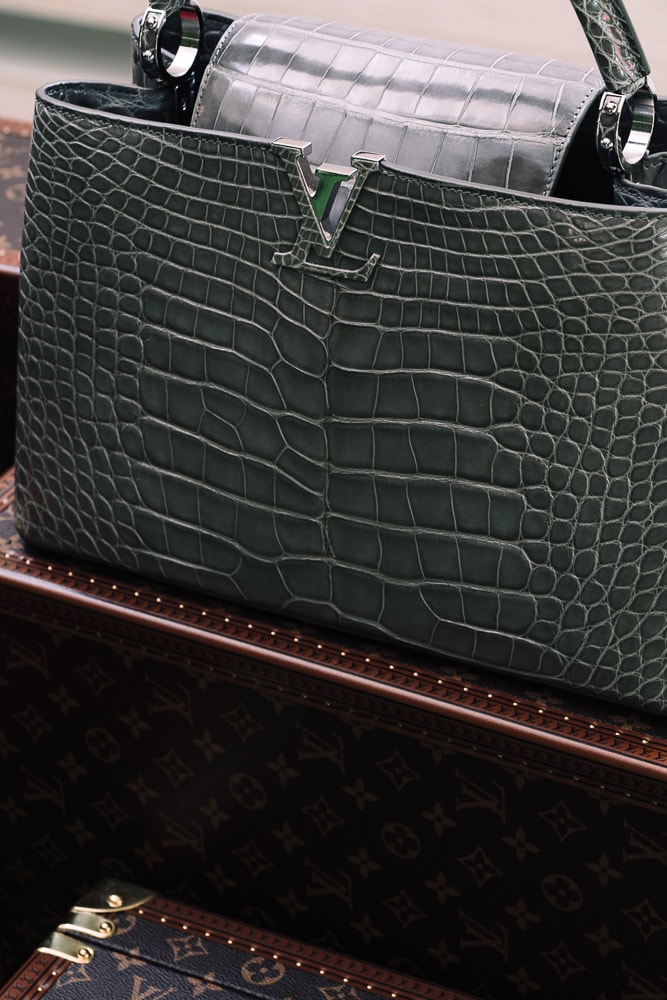 Louis Vuitton CAPUCINES Casual Style Unisex Crocodile Street Style 2WAY  Plain