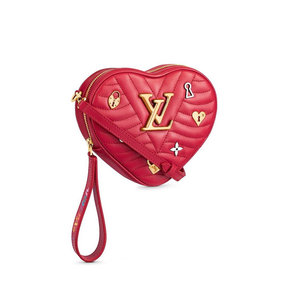 Louis Vuitton - Embellished New Wave Love Lock Heart Crossbody bag