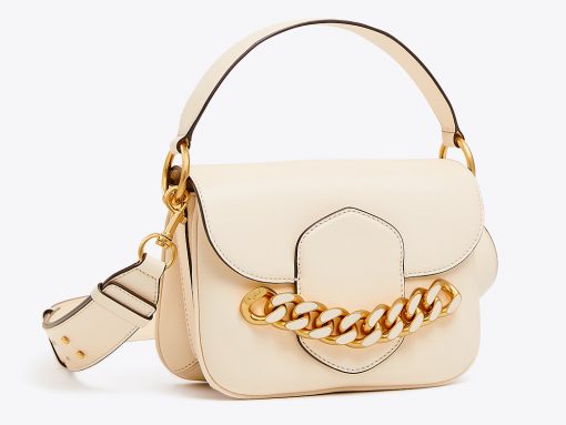 Tory Burch - #ToryBurchSS17: Bag Report “The Sawyer buckle bag – that's  named after my son. It's a deconstructed bag with a giant buckle that we  did in different ways — suede