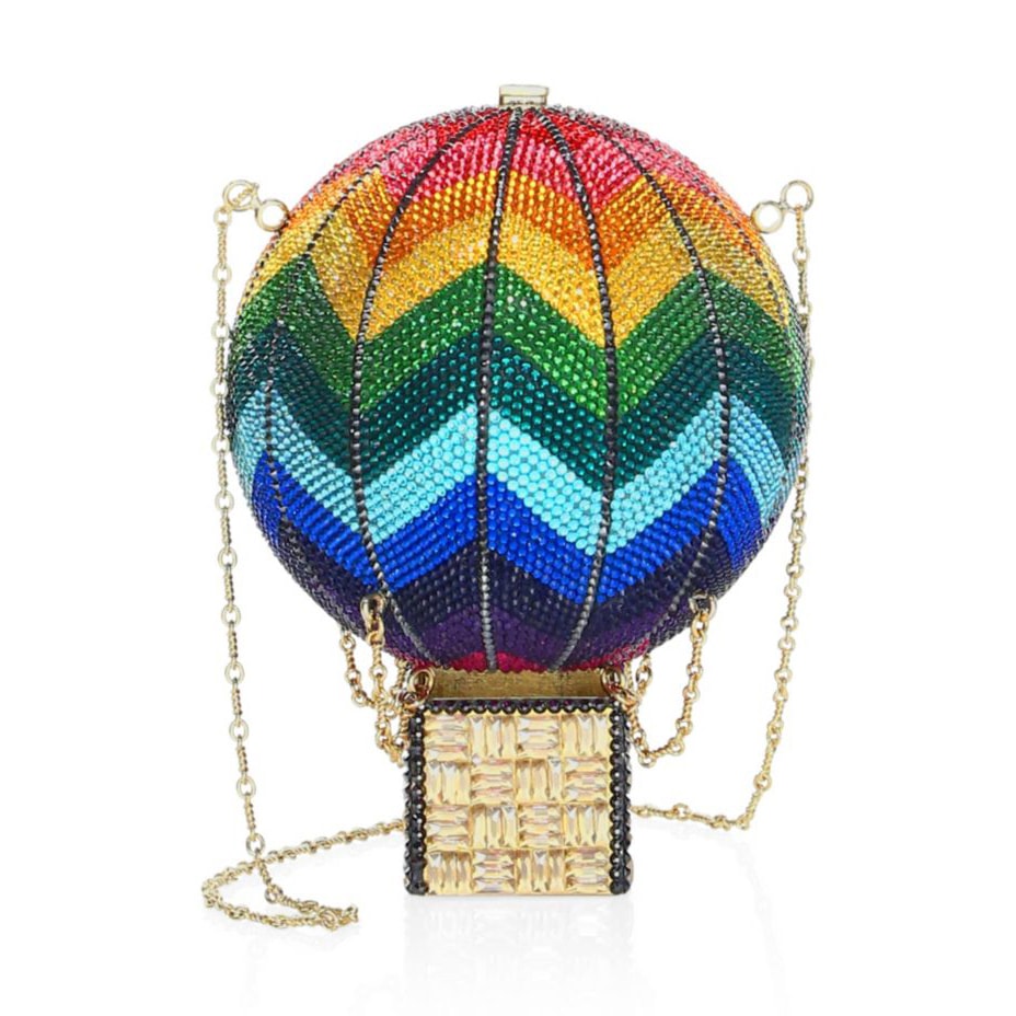 Judith Leiber Cupcake Rainbow Clutch Bag, Multicolor