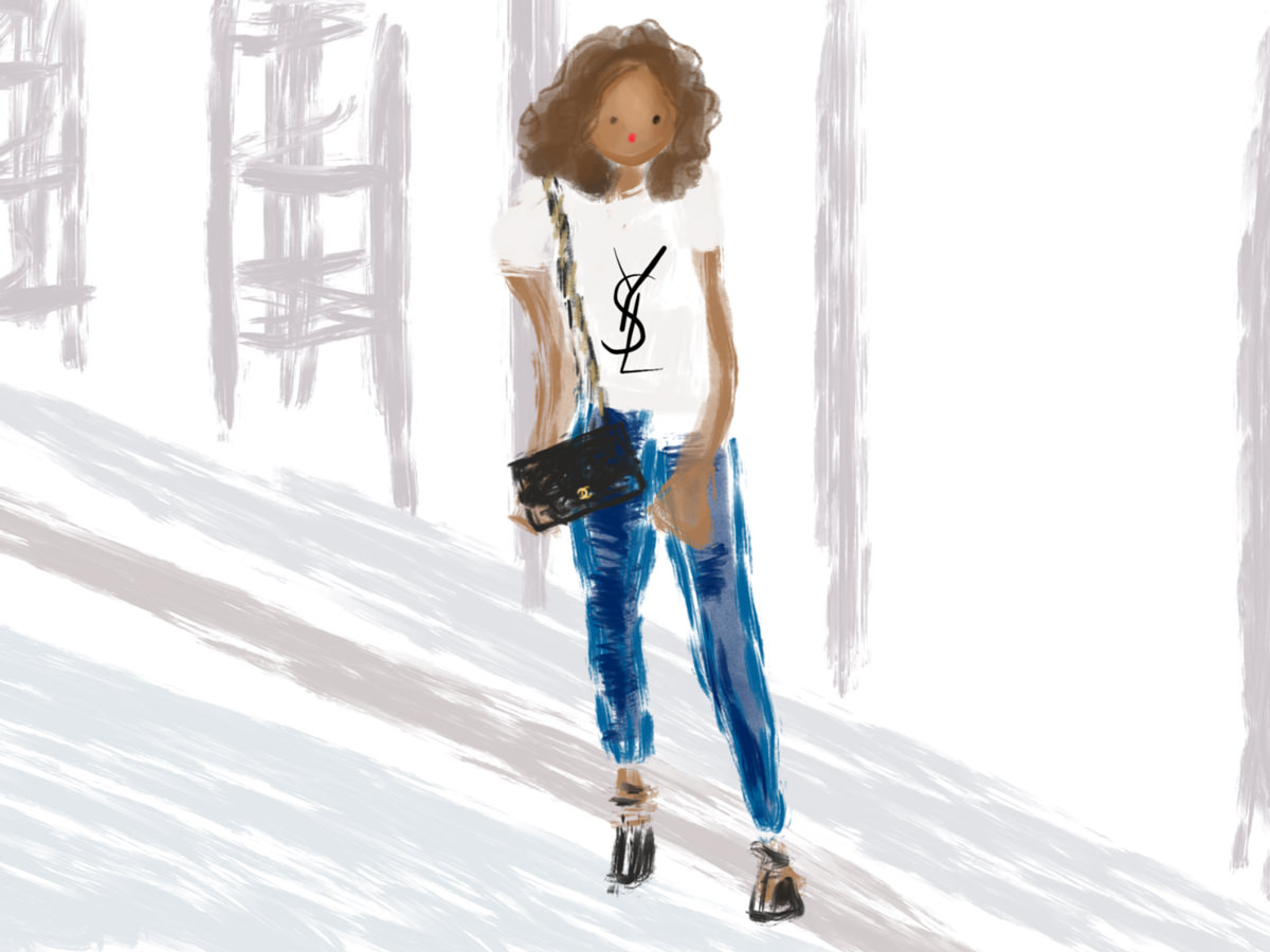 Chanel Jumpsuit, Fendi Bag Bug Shoes, Louis Vuitton Epi Leather