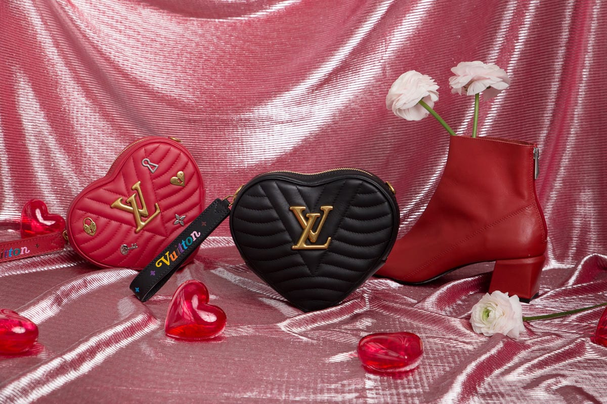 Louis Vuitton New Wave Love Lock Heart Bag - Red Crossbody Bags