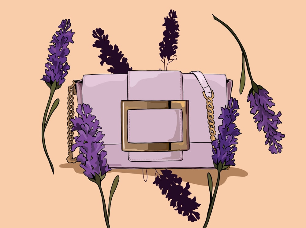 Lavender colour bag hot sale