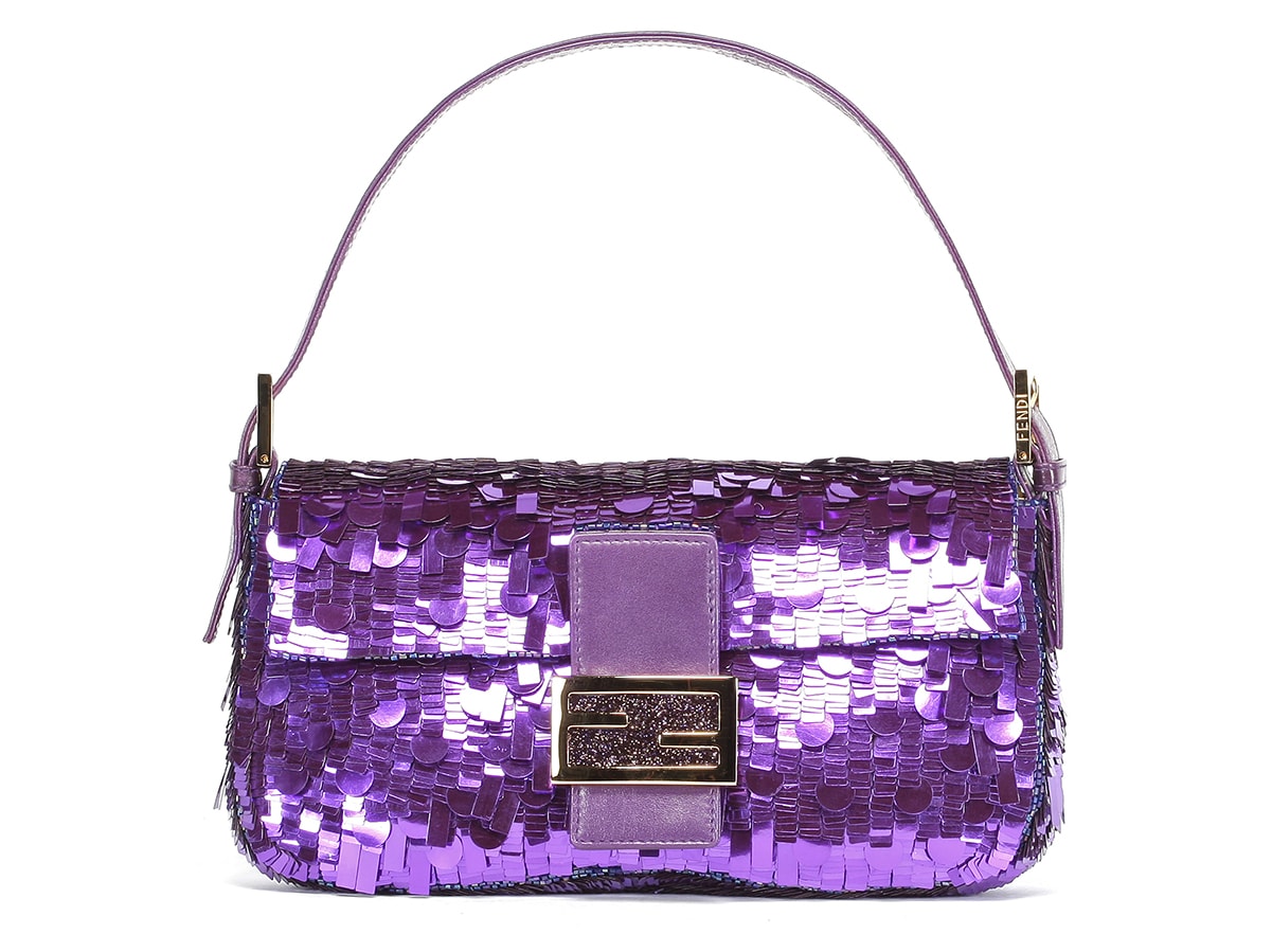 The Iconic Purple Sequin Fendi Baguette is Available For Pre-Order