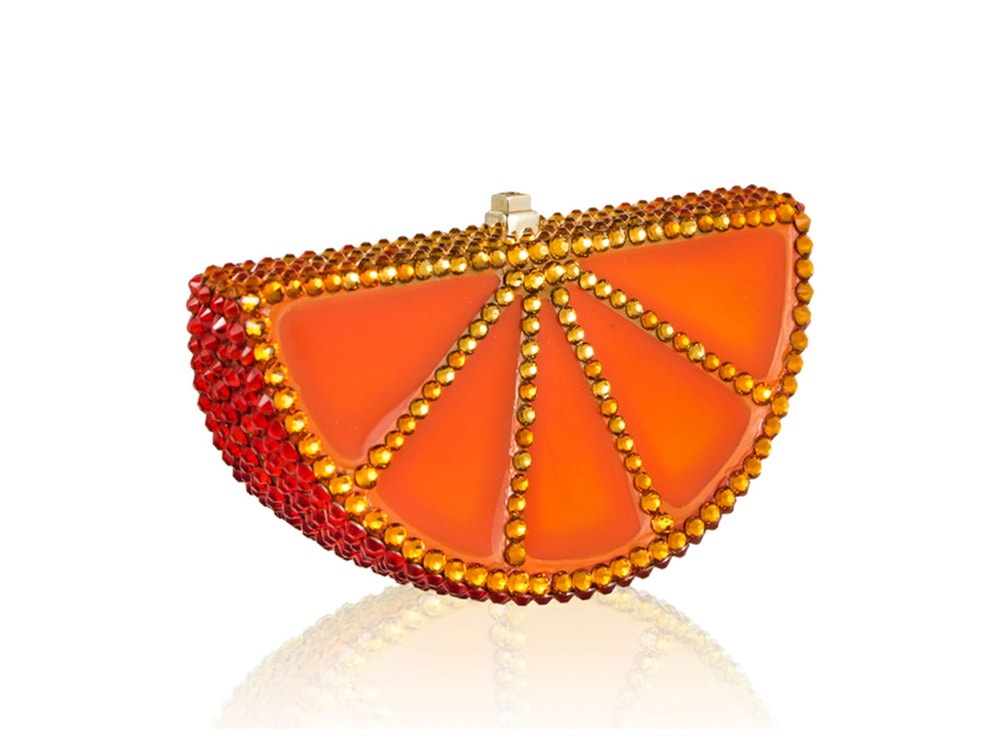 UNICEF Market  Artisan Crafted Brazilian Bright Orange Handbag - Orange  Opulence