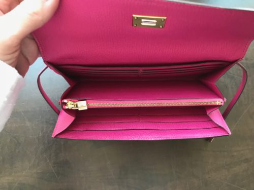 HERMES Purple Leather Wallet – Labels Luxury