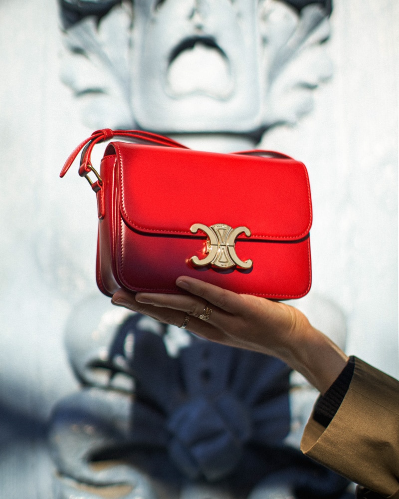 The History Of Celine's Iconic Triomphe Handbag