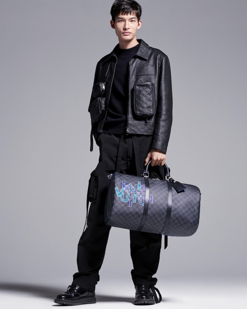 LOUIS VUITTON - Keepall 40 bag in black epi leather - Un…