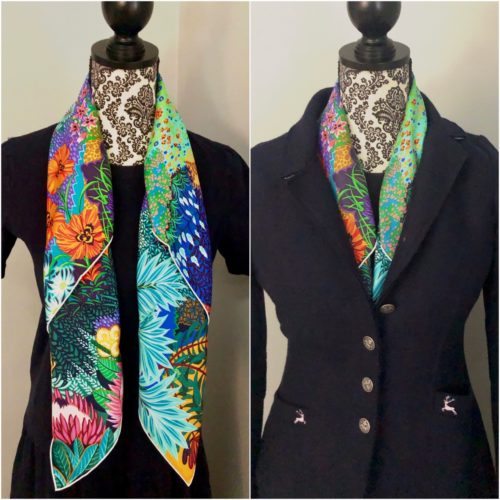 How To Use A Chaine D'Ancre Scarf Ring & Silk Scarf Tutorial - www