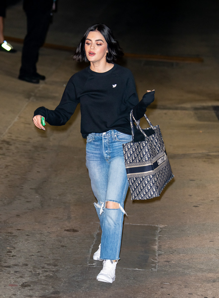 Louis Vuitton Lvxlol Bum Bag worn by Lucy Hale Beverly Hills May 17, 2020