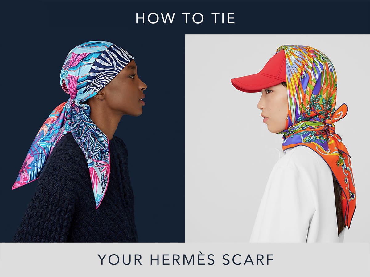 ways to wear hermes scarf
