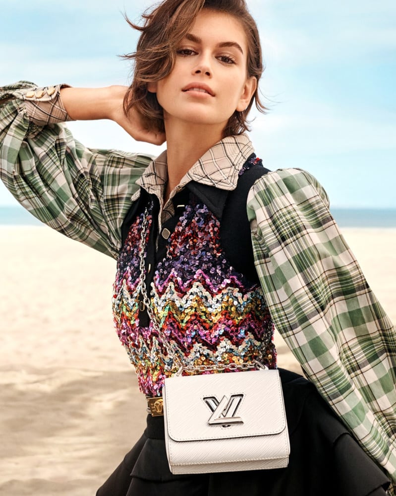 Kaia Gerber Embraces the New Season with Louis Vuitton Twist Bags