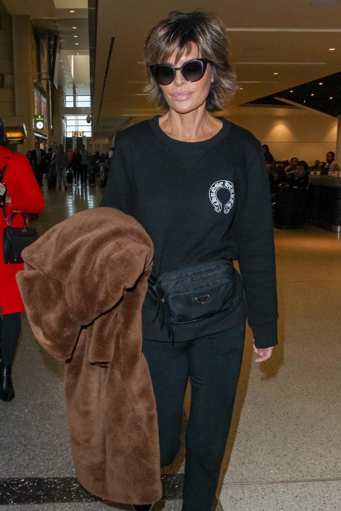 Lisa Rinna Shows Off Custom Louis Vuitton 'Mrs. Hamlin' Purse