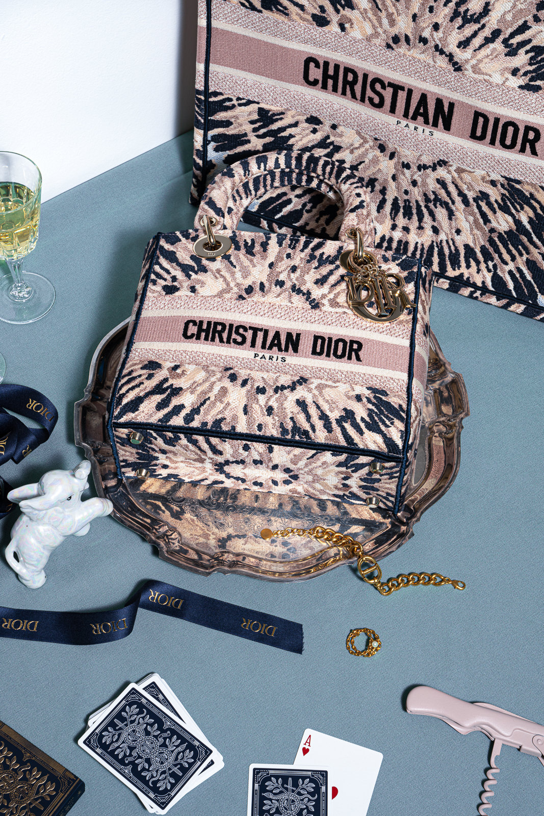 NEW Authentic Dior Book Tote Limited Edition. Tie Dye, Cruise 2021