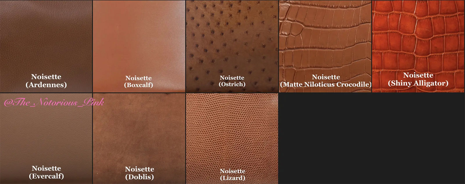 Reference: Sample of Hermes Colour Chart.. - PurseForum
