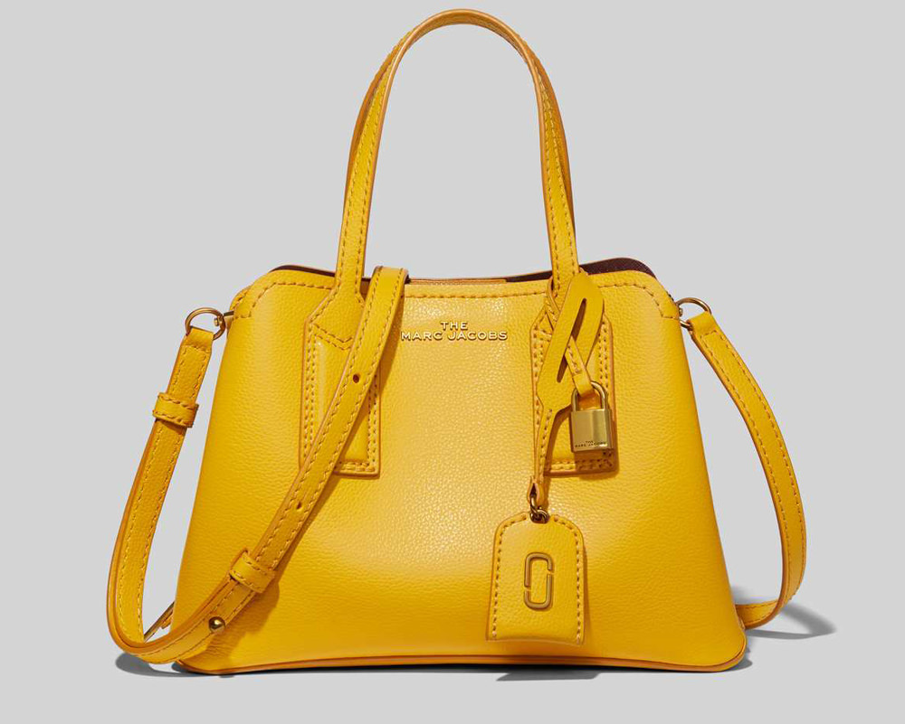 Marc Jacobs Small Snapshot Leather Ladies Crossbody Bag, Yellow | AjmanShop