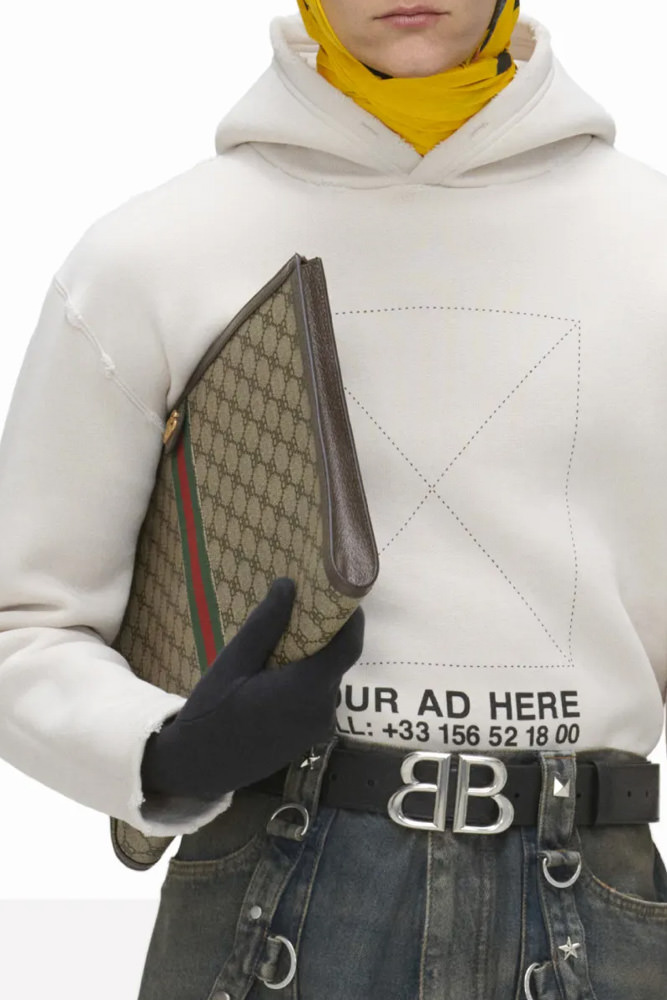 More Hacked Gucci Goods Were Seen On the Balenciaga Spring 2022