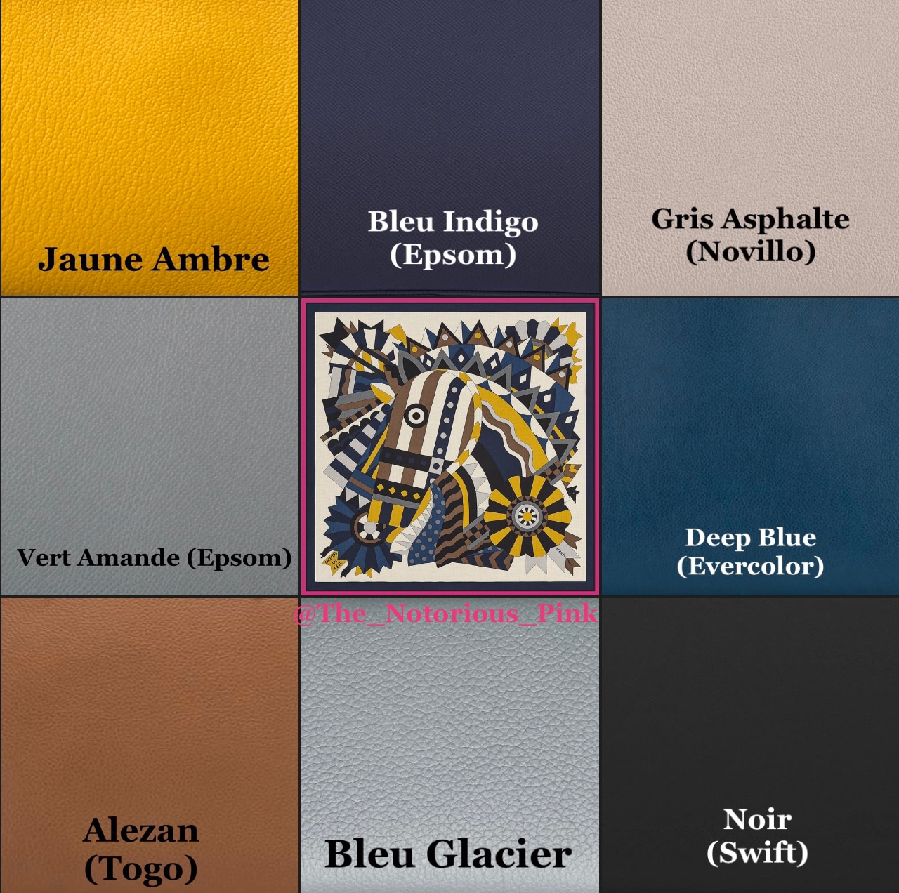 Ambre, Blue Celeste and Bleu Indigo Swift Leather Limited Edition