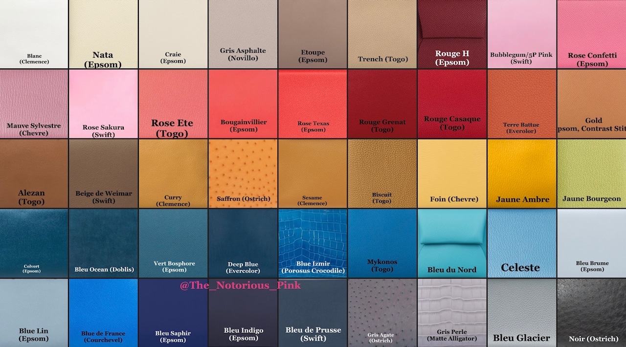 Hermes Color Chart, HeyChenny