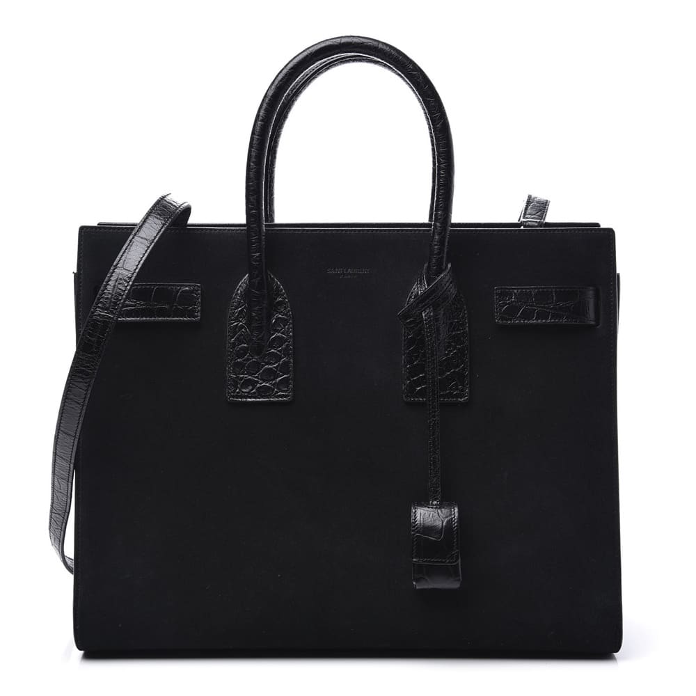 Women's Black & Fluro Soft Suede & Leather Penrose Handbag | LPOL