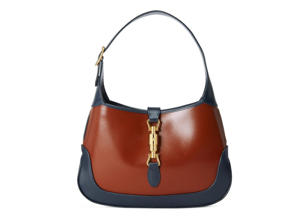 GUCCI Jackie O Bouvier Large Shoulder Bag in Navy, Red & White - More Than  You Can Imagine