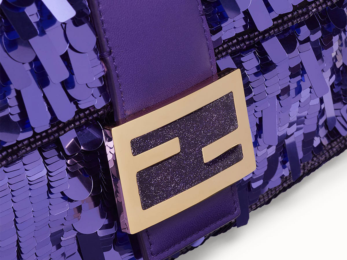 Here is my belated #unboxing of the @fendi Purple Sequin Baguette aka