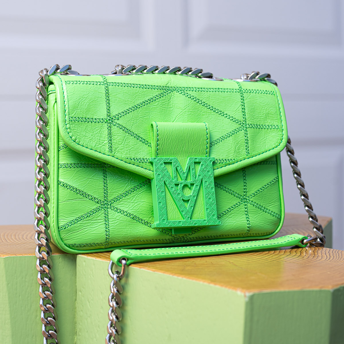 MCM: handbag for woman - Green  Mcm handbag MWTCSSX01 online at