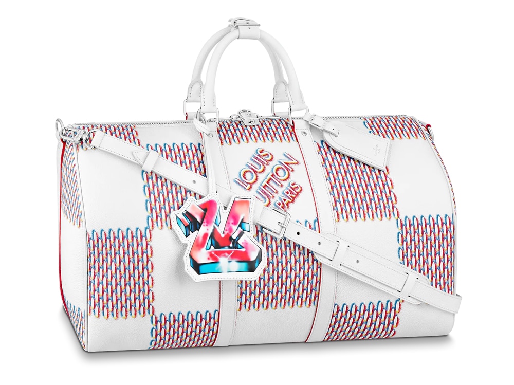Sold at Auction: Louis Vuitton SS19 Keepall 50 (Virgil Abloh Debut)