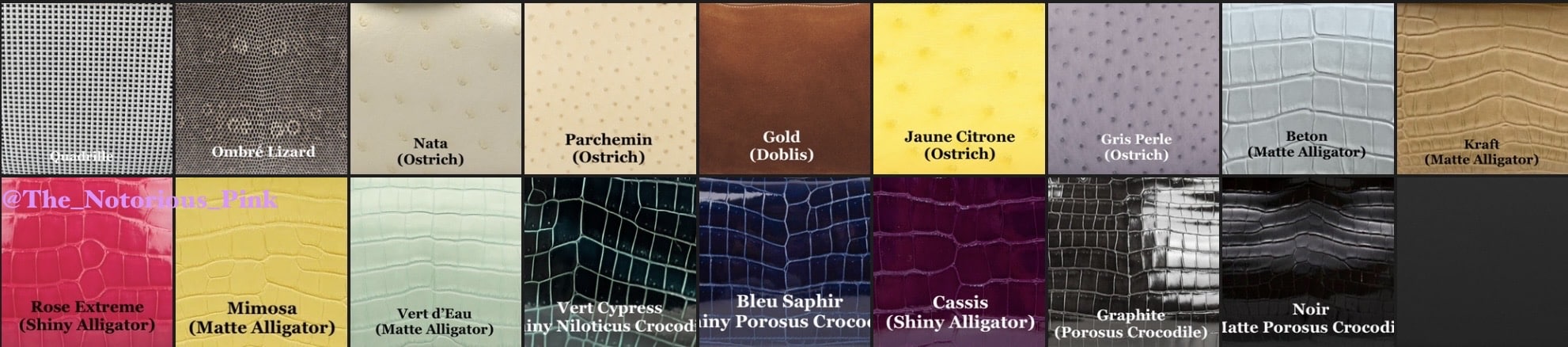 Hermès Autumn/Winter 2023, Part 1: The Leather Color Charts