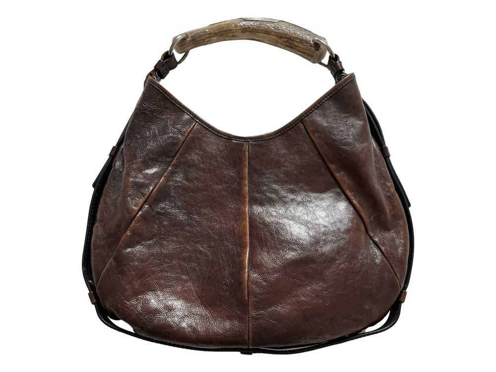 Saint Laurent Mombasa Leather Shoulder Bag