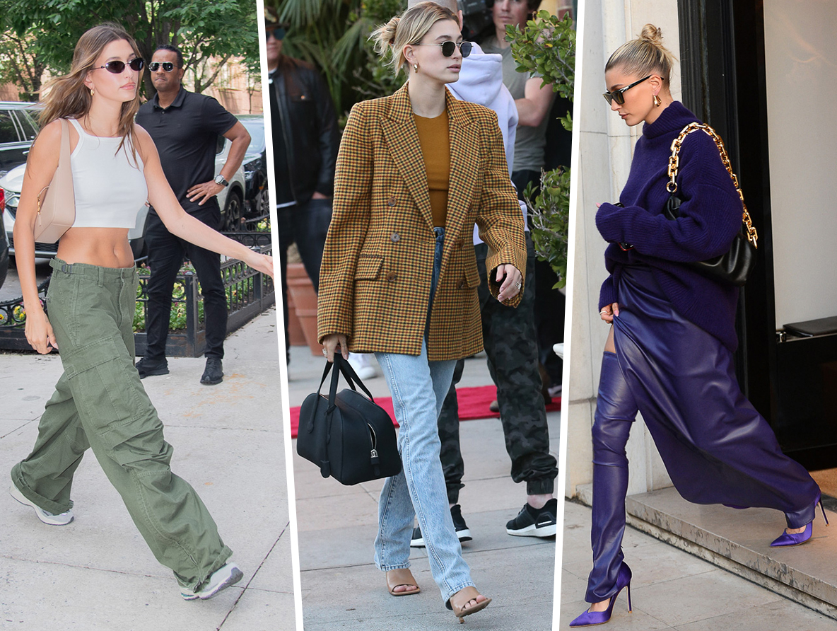 Hailey Baldwin Owns the Bottega Veneta Pouch In EIGHT Different Colors