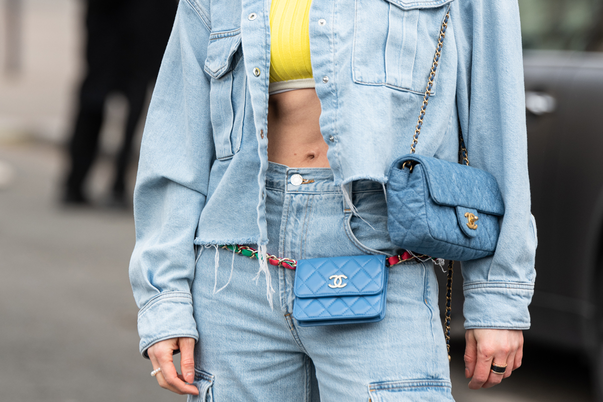 2023 Techwear Fashion Boston Denim Women Shoulder Bags Large