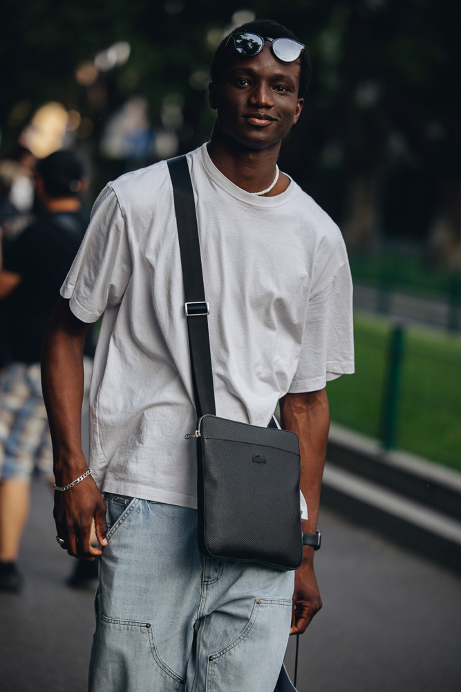 Zara Men's Nylon Crossbody Bag