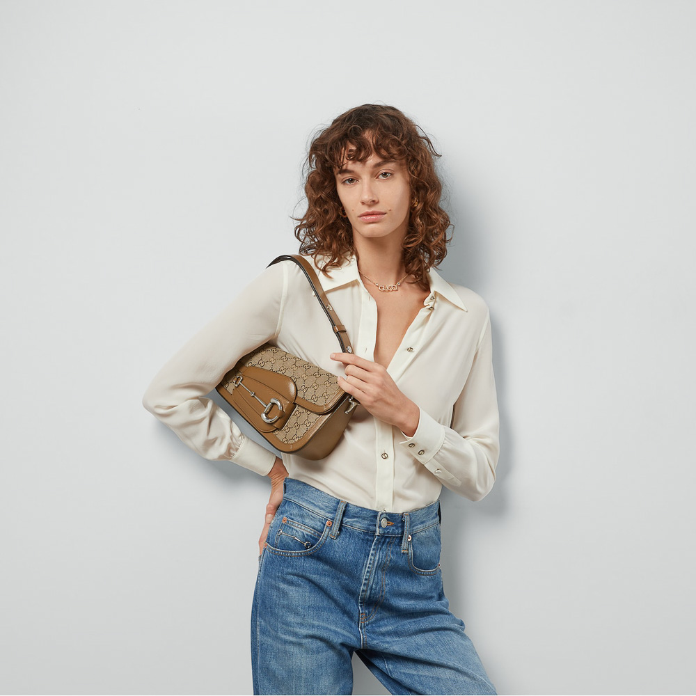 Gucci Gives Vegan Leather a Go with the Gucci Horsebit 1955 Demetra ...