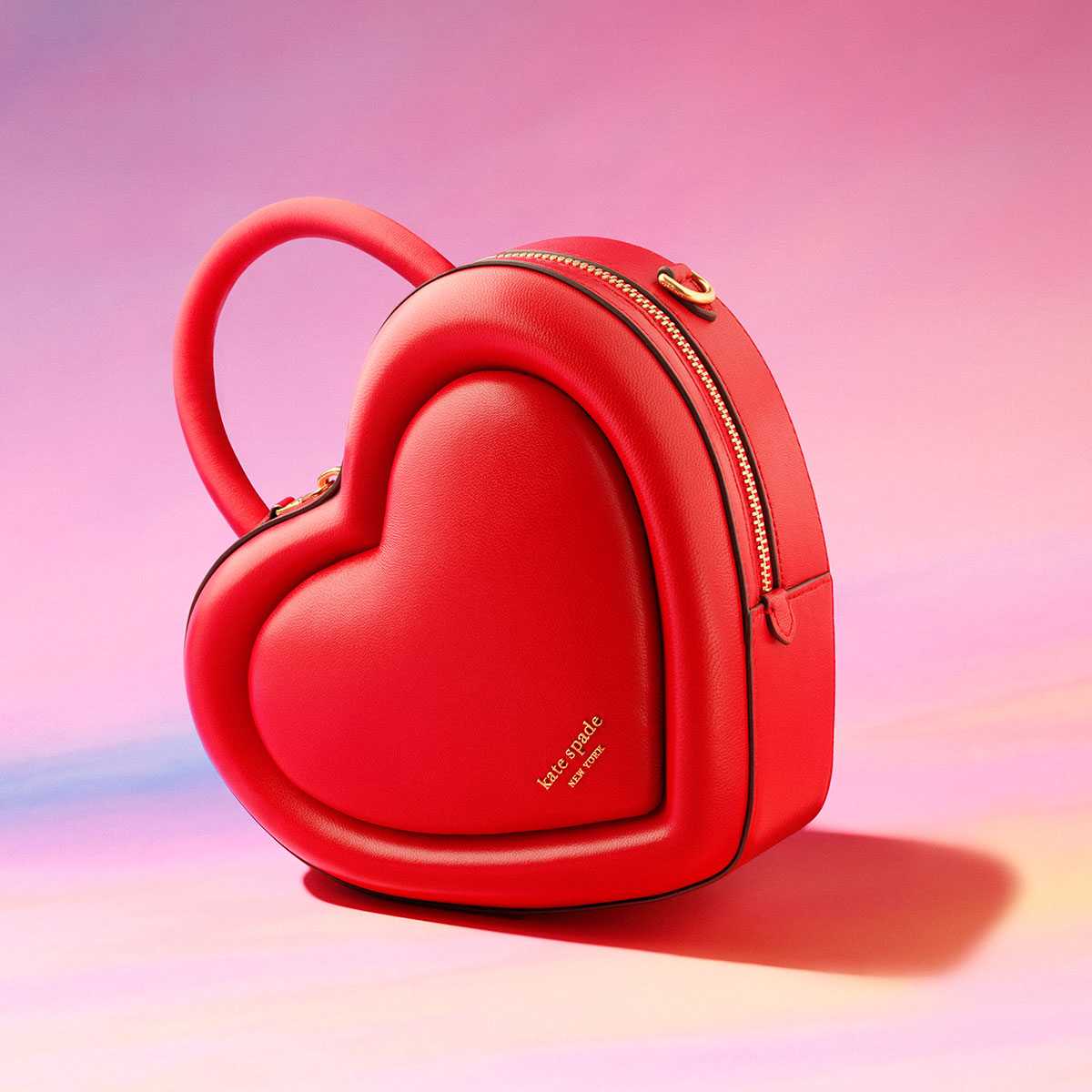 Kate Spade 2022 Heartbreaker 3D ❤️ Heart Leather Crossbody k5410  Lingonberry Red | eBay