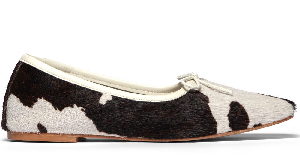 Freda Salvdor Cowhide Ballet Flat