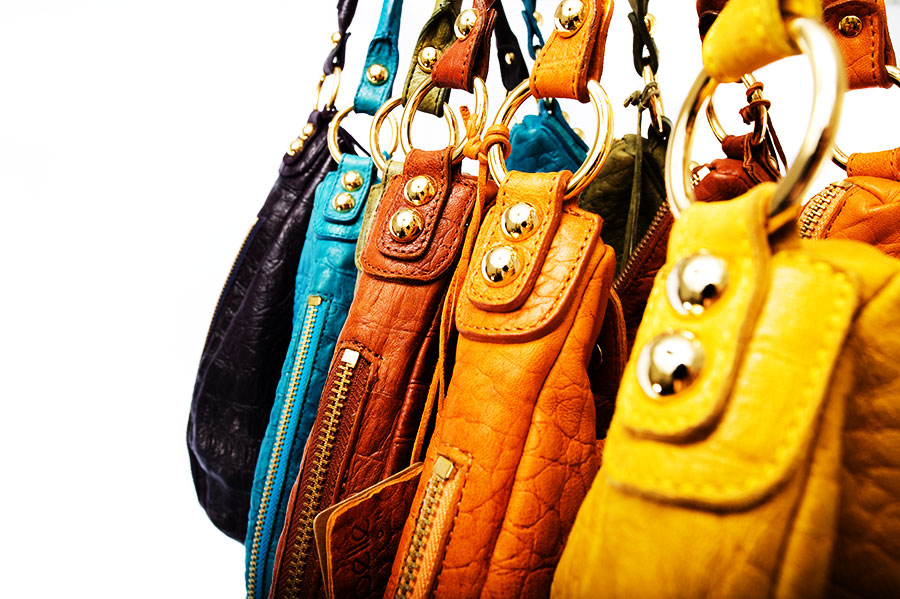 LP Blue by Linea Pelle Ladies Zip Leather Handbag